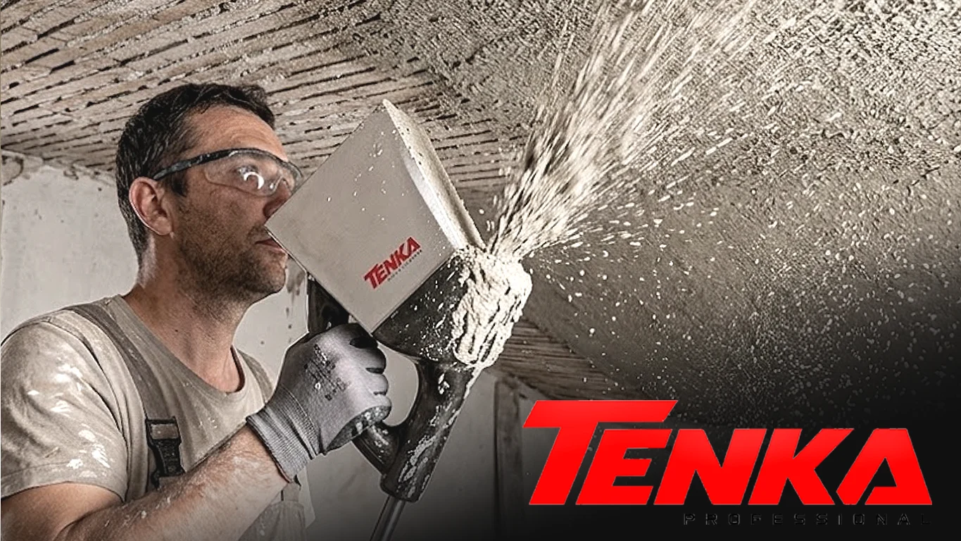 maszyna do tynkowania sufitów - TENKA - pistolet do tynkowania sufitów
